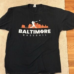 Baltimore Baseball Men’s Large Black T-Shirt